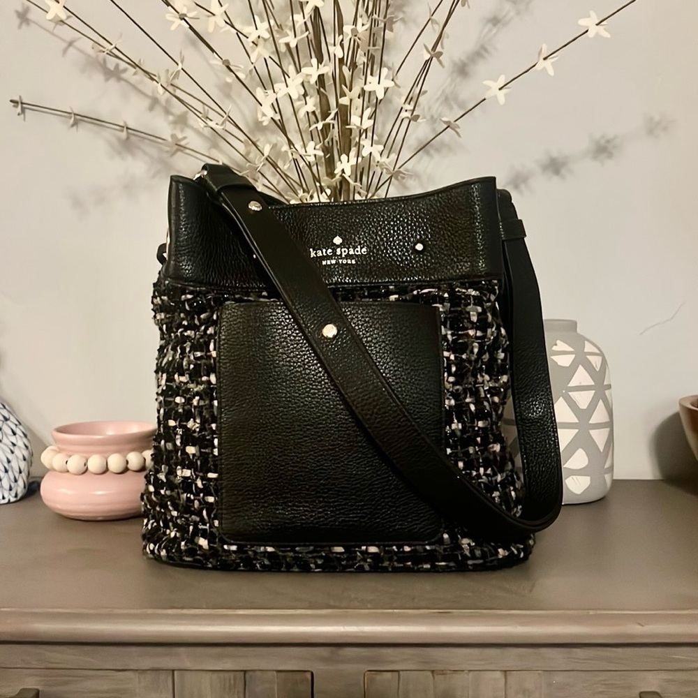 Kate Spade Marti Tweed Bucket Bag